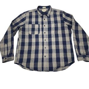 J Crew Double Brushed Classic Midweight Flannel Shirt Mens Large